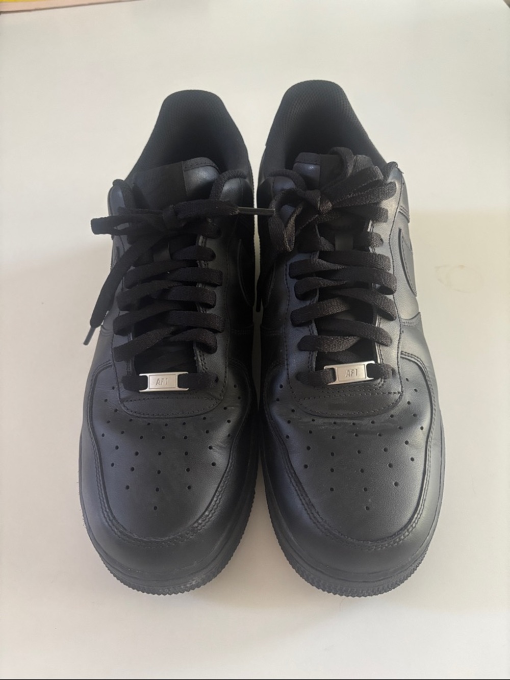 Nike Black Low-Top Leather Sneakers